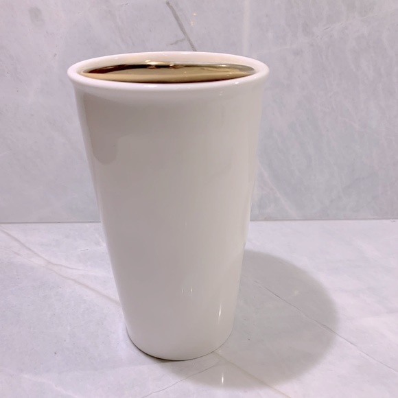 Starbucks gold zipper 2015  10 oz ceramic tumbler - Picture 4 of 6